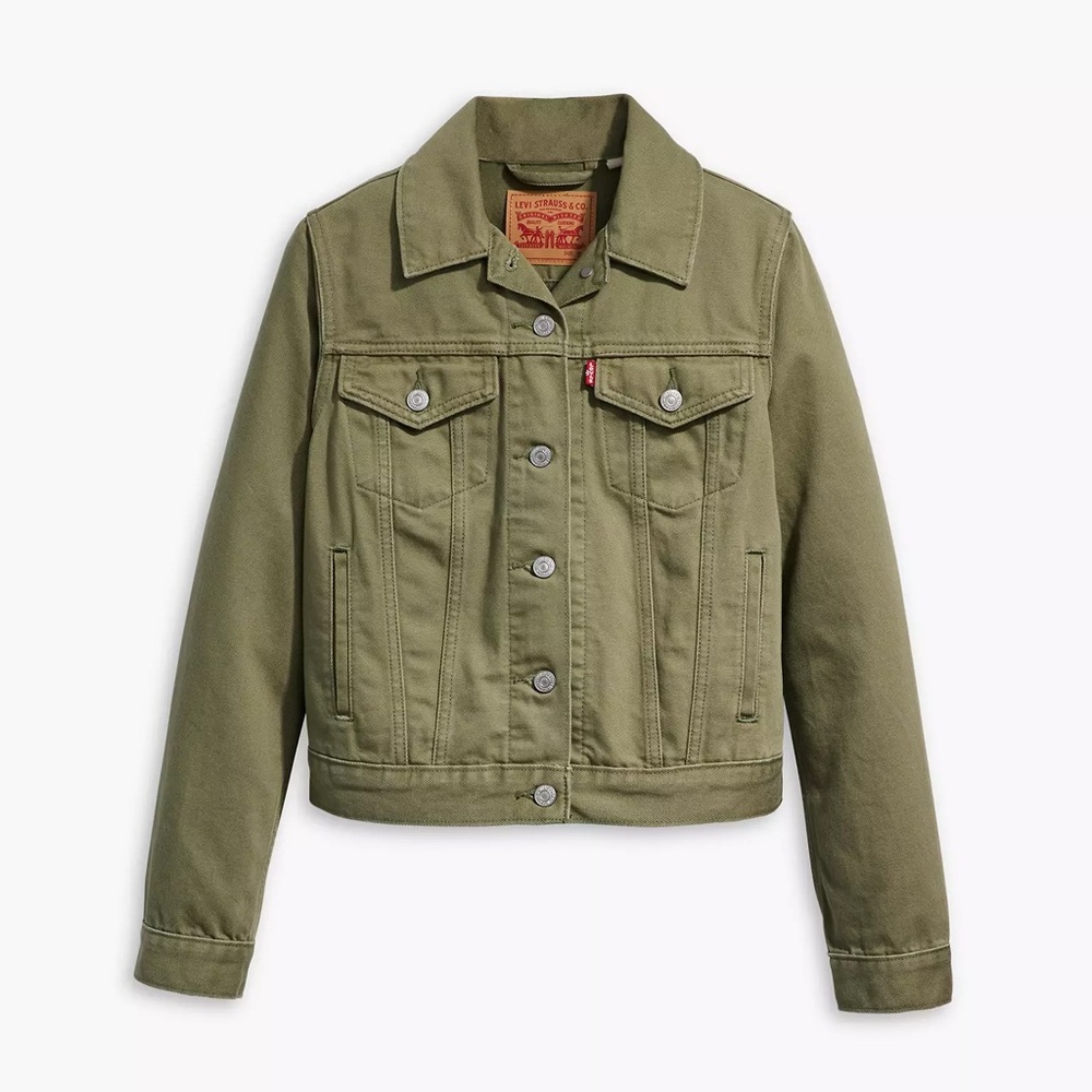 Levi's Olive Green Women's Jean Jacket - Picture 5 of 13